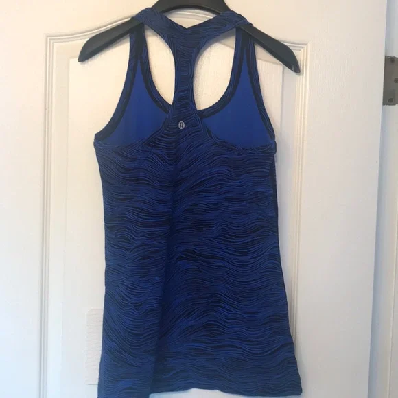 Blue Racerback Tank Top - Picture 3 of 4
